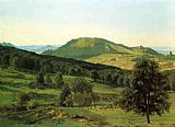 Hills of Tuscany II Paintings - Hill and Dale by Albert Bierstadt